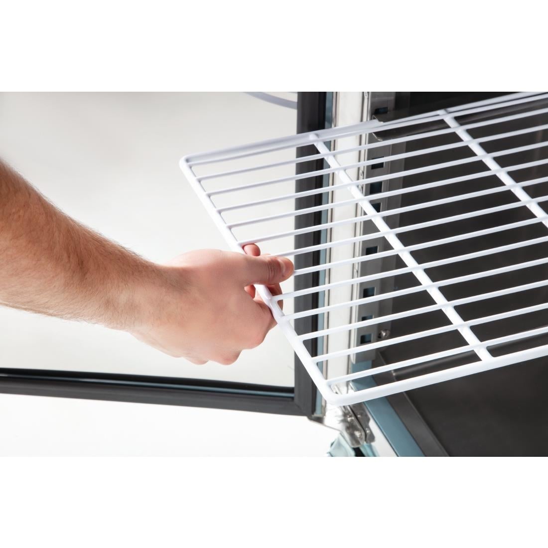 Polar U-Serie Dubbeldeurs Counter Koelkast 282Ltr