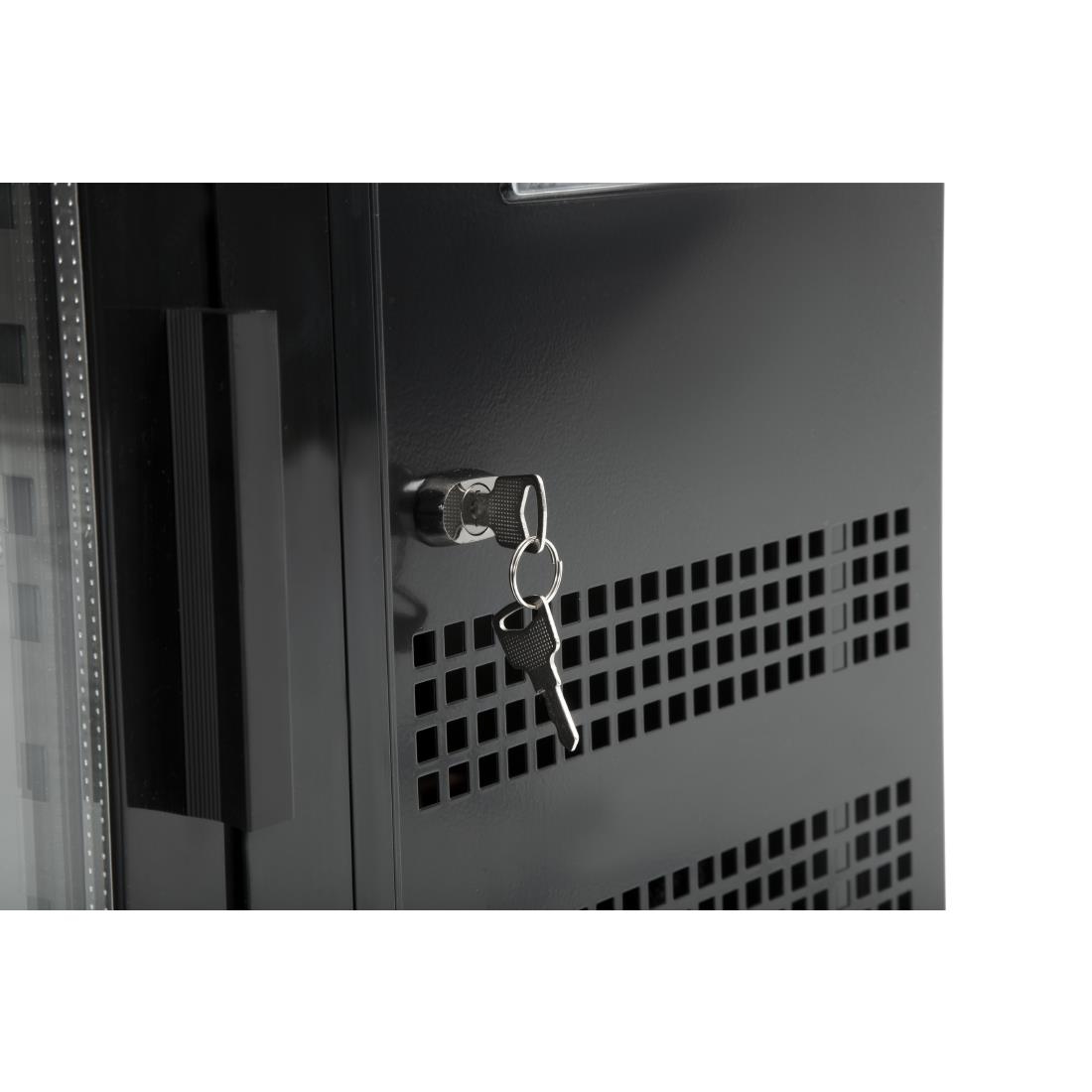Polar U-serie vier-deurs displaykoeler voor achter de bar