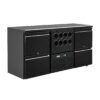 Polar U-serie werkbank koeling 4 laden plus flessennest (8 flessen)