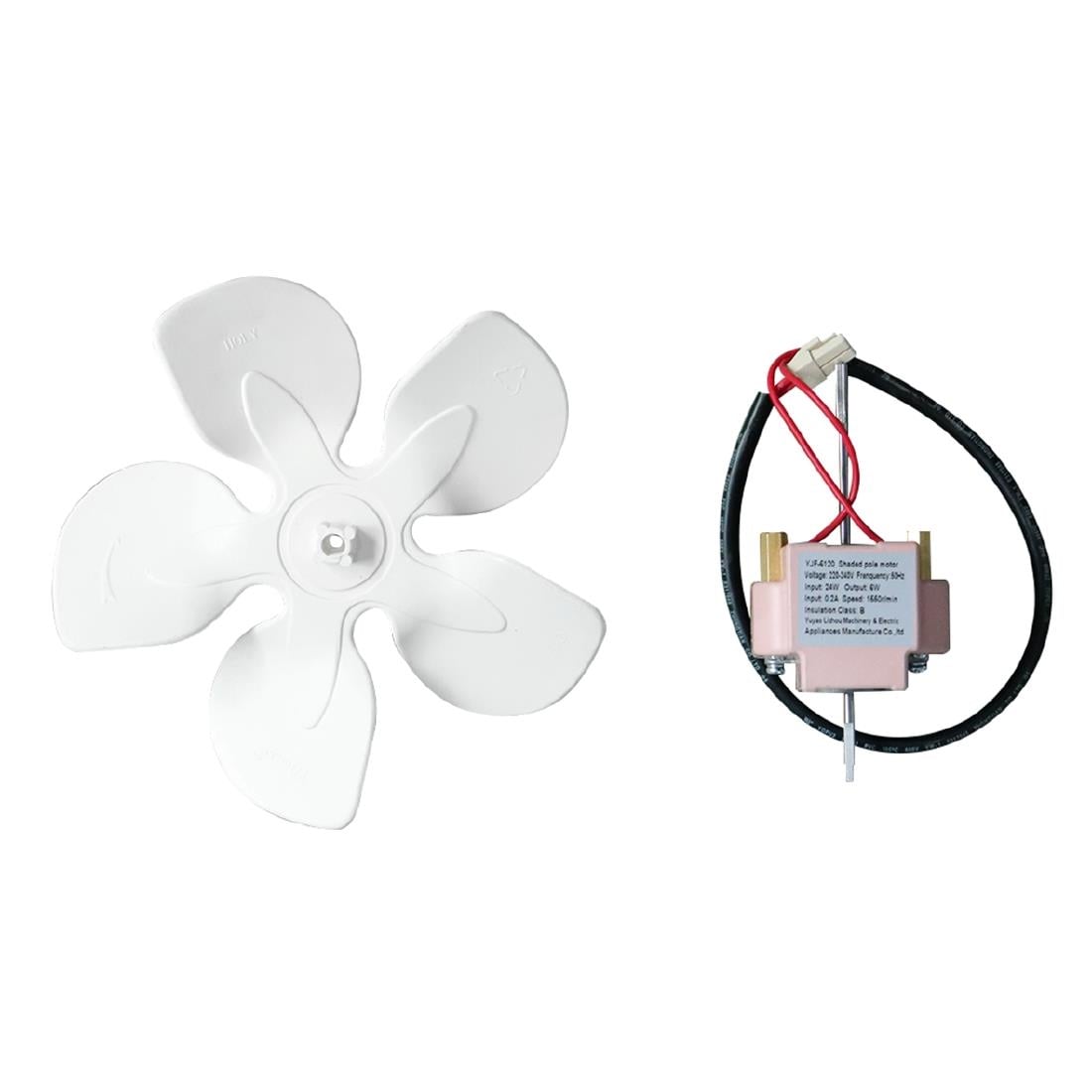 Polar ventilatormotor en ventilatorblad
