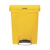 Rubbermaid Slim Jim Front Step pedaalemmer 30L geel