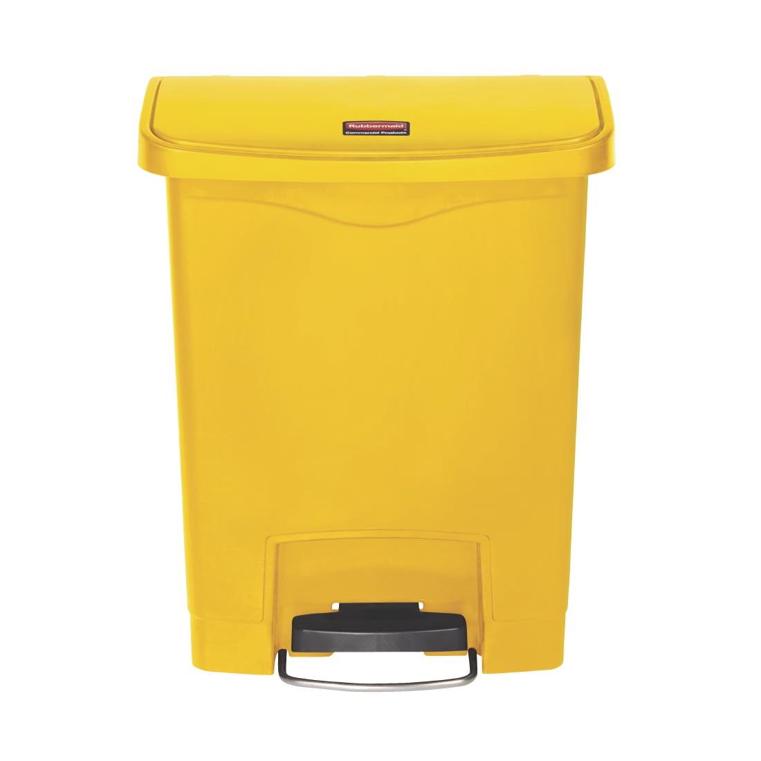 rubbermaid slim jim front step pedaalemmer 30l geel Rubbermaid Slim Jim Front Step pedaalemmer 30L geel
