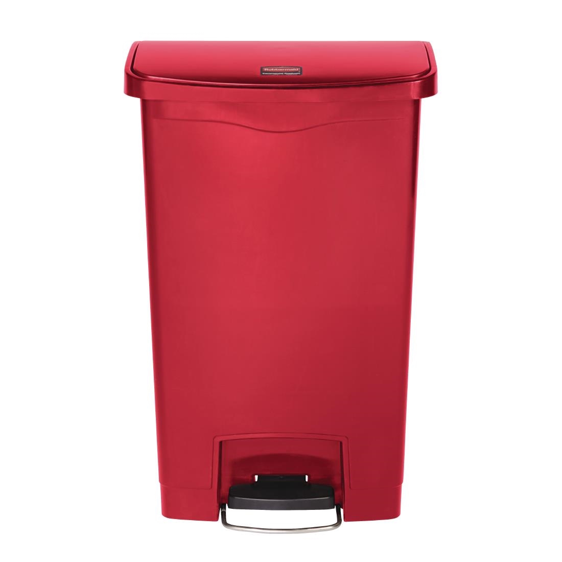 Rubbermaid Slim Jim Front Step pedaalemmer 50Ltr rood