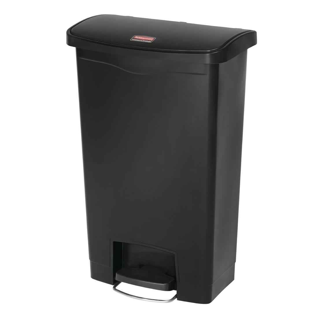 Rubbermaid Slim Jim Front Step pedaalemmer 50Ltr zwart