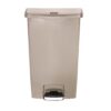 Rubbermaid Slim Jim Front Step pedaalemmer 68Ltr beige