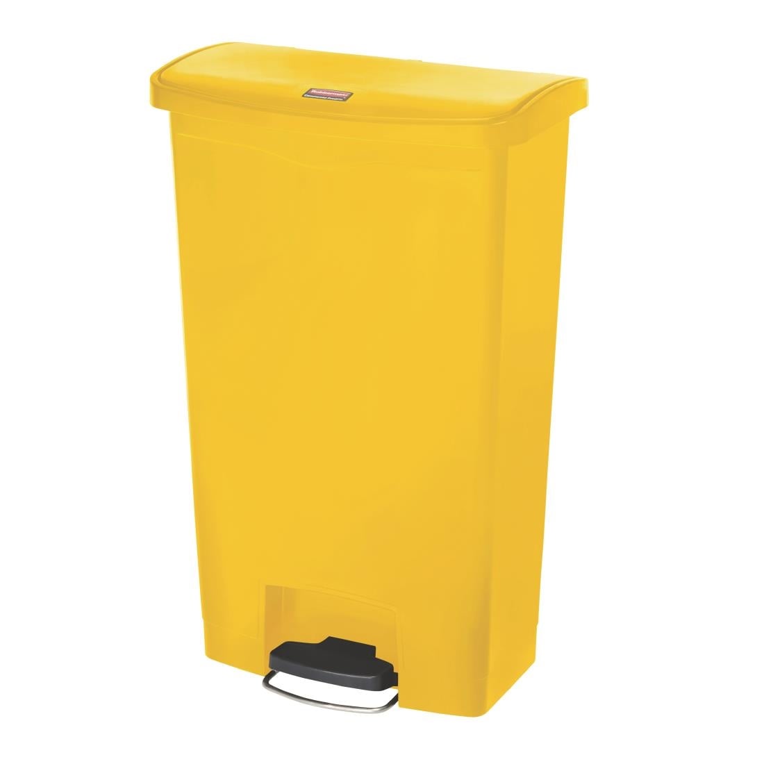Rubbermaid Slim Jim Front Step pedaalemmer 68Ltr geel