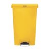 Rubbermaid Slim Jim Front Step pedaalemmer 68Ltr geel
