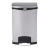 Rubbermaid Slim Jim Front Step pedaalemmer RVS 50Ltr