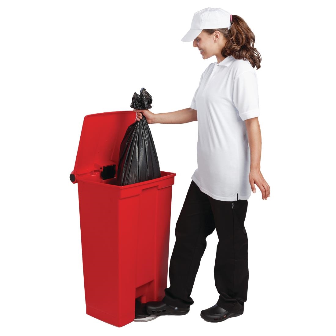 Rubbermaid Step-On pedaalemmer rood 87Ltr