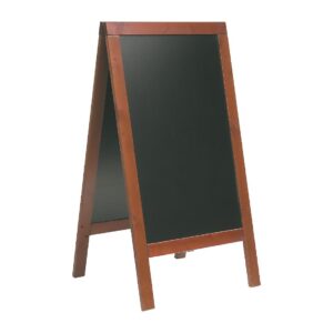 Securit Duplo stoepbord mahonie 135x70cm
