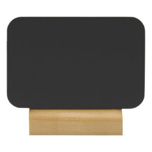Securit Silhouette rechthoekige mini krijtborden, inclusief krijtstift Houten voet (4 stuks)