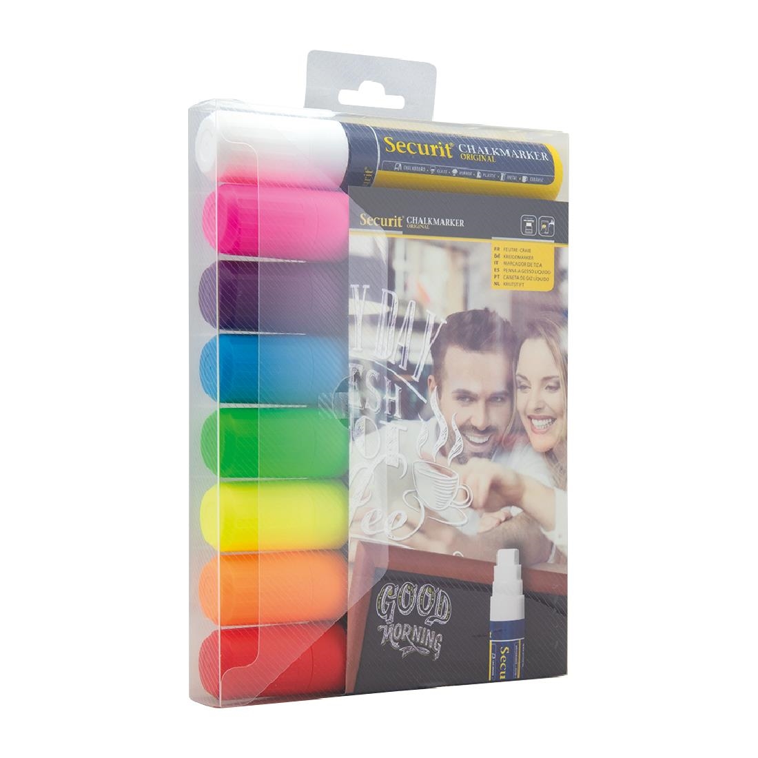 Securit uitwisbare krijtstiften 15mm (8 stuks)