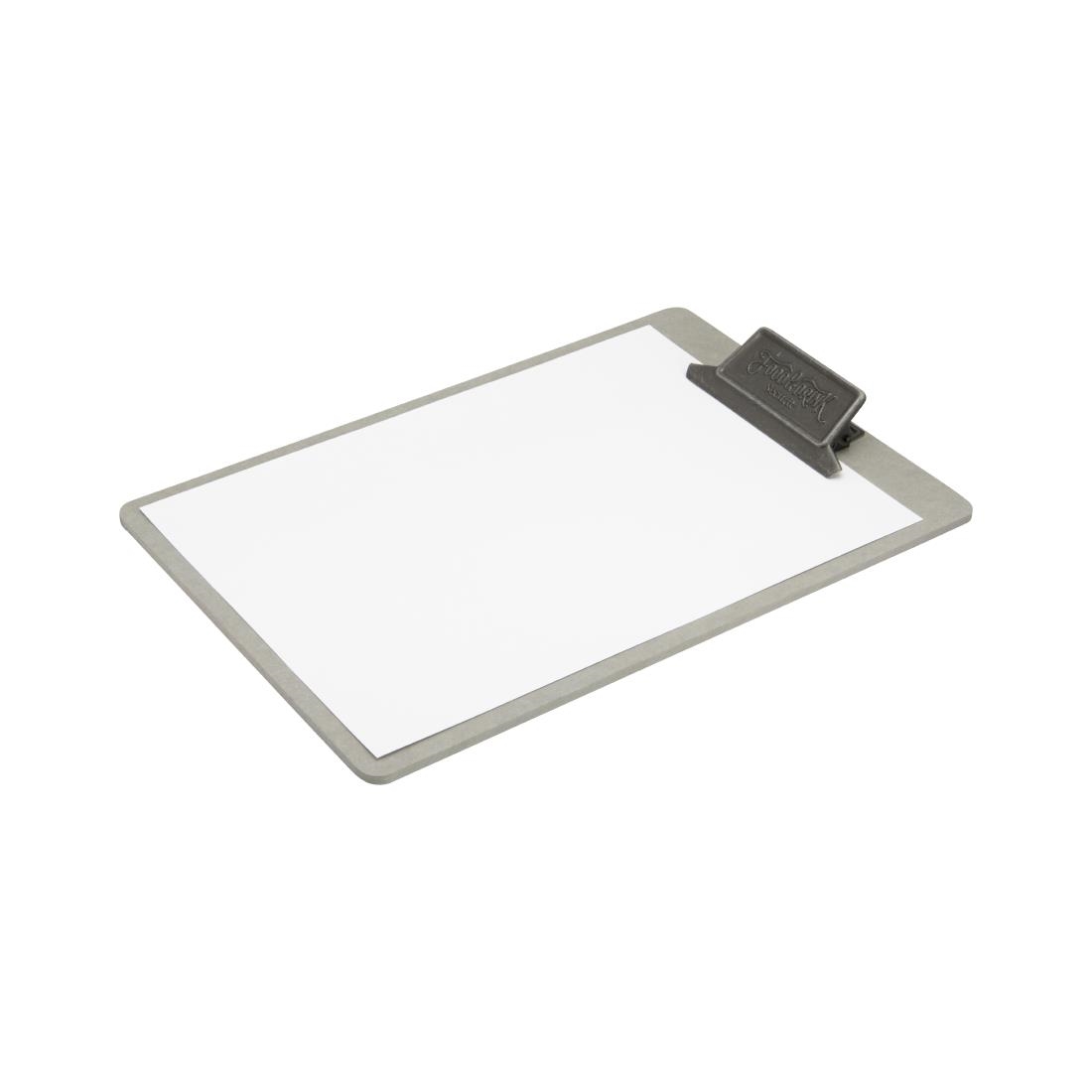 Securit Vintage menu klembord metalen patina clip met "Eten & Drinken" artwork A4