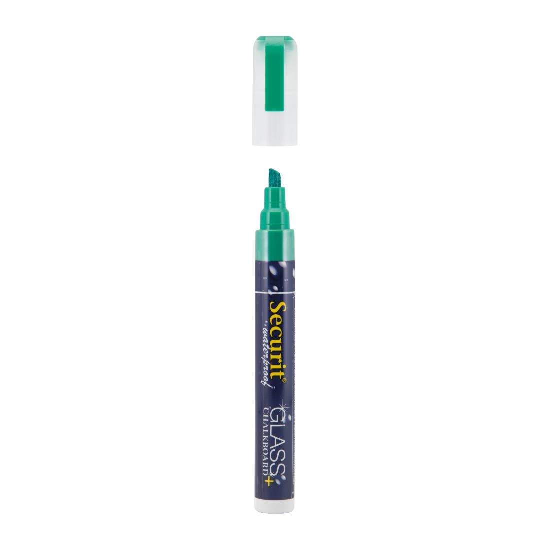Securit Watervaste krijtstift (Glas + Krijtbord) in goren met 2-6mm penpunt