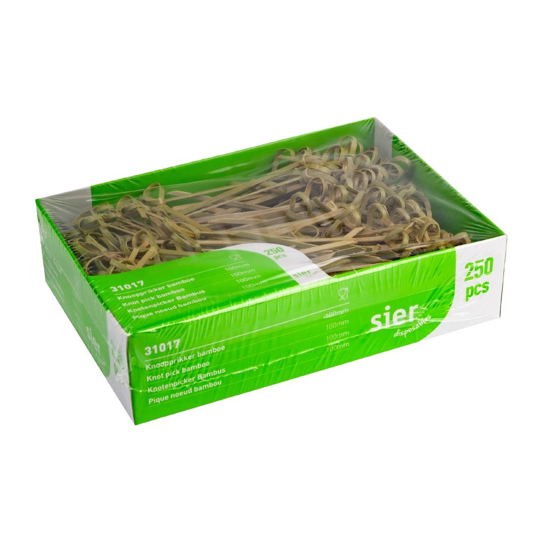 Sier Disposables Satéprikkers bamboe 100mm (250 stuks)