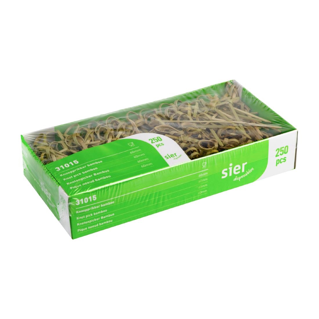 Sier Disposables Satéprikkers bamboe 60mm (250 stuks)
