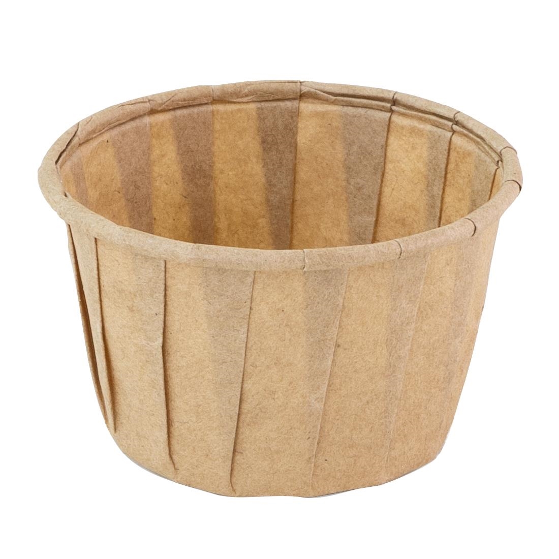 Sier Disposables Souffle bakje (FSC® papier) rond bruin 37ml ø50 x h31mm (200 stuks)