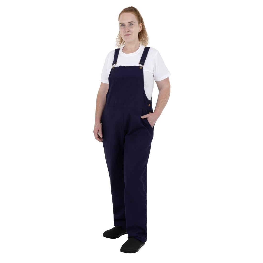 Southside Bib & Brace Katoenen Canvas Tuinbroek Marineblauw XL