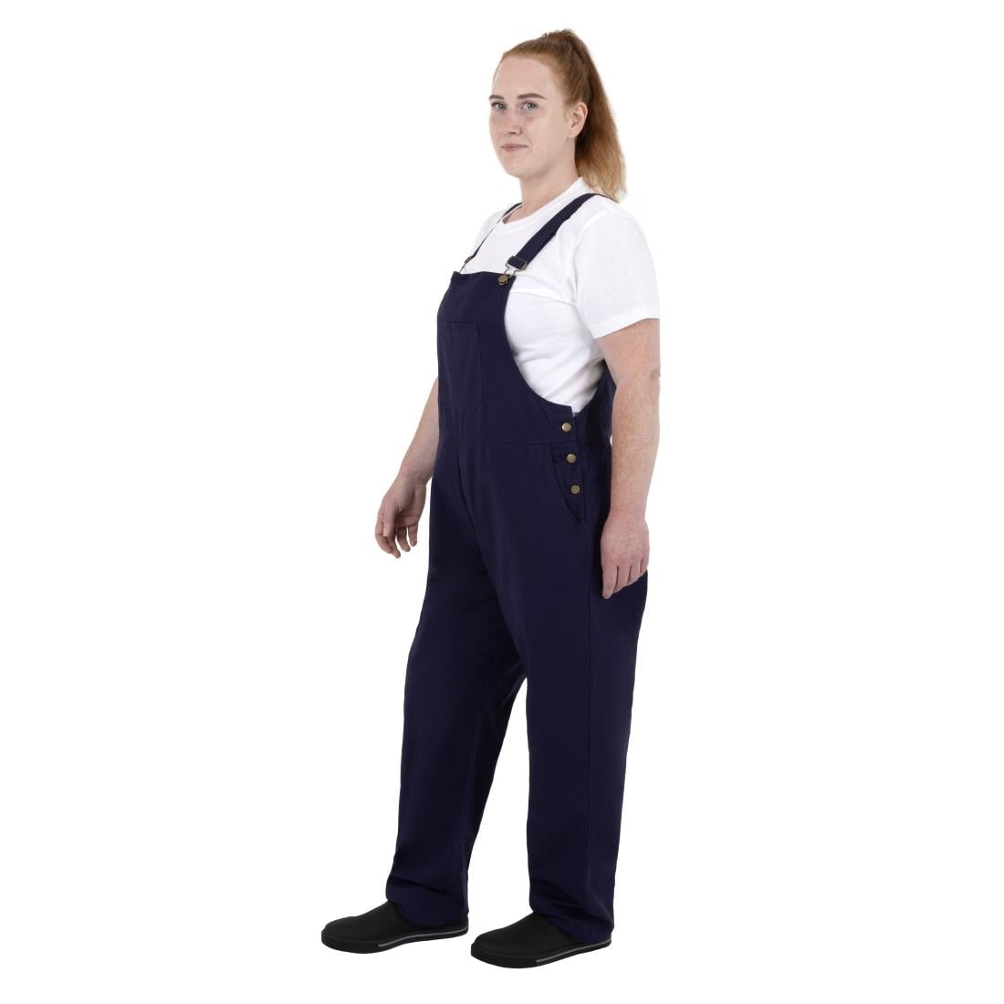 Southside Bib & Brace Katoenen Canvas Tuinbroek Marineblauw XL
