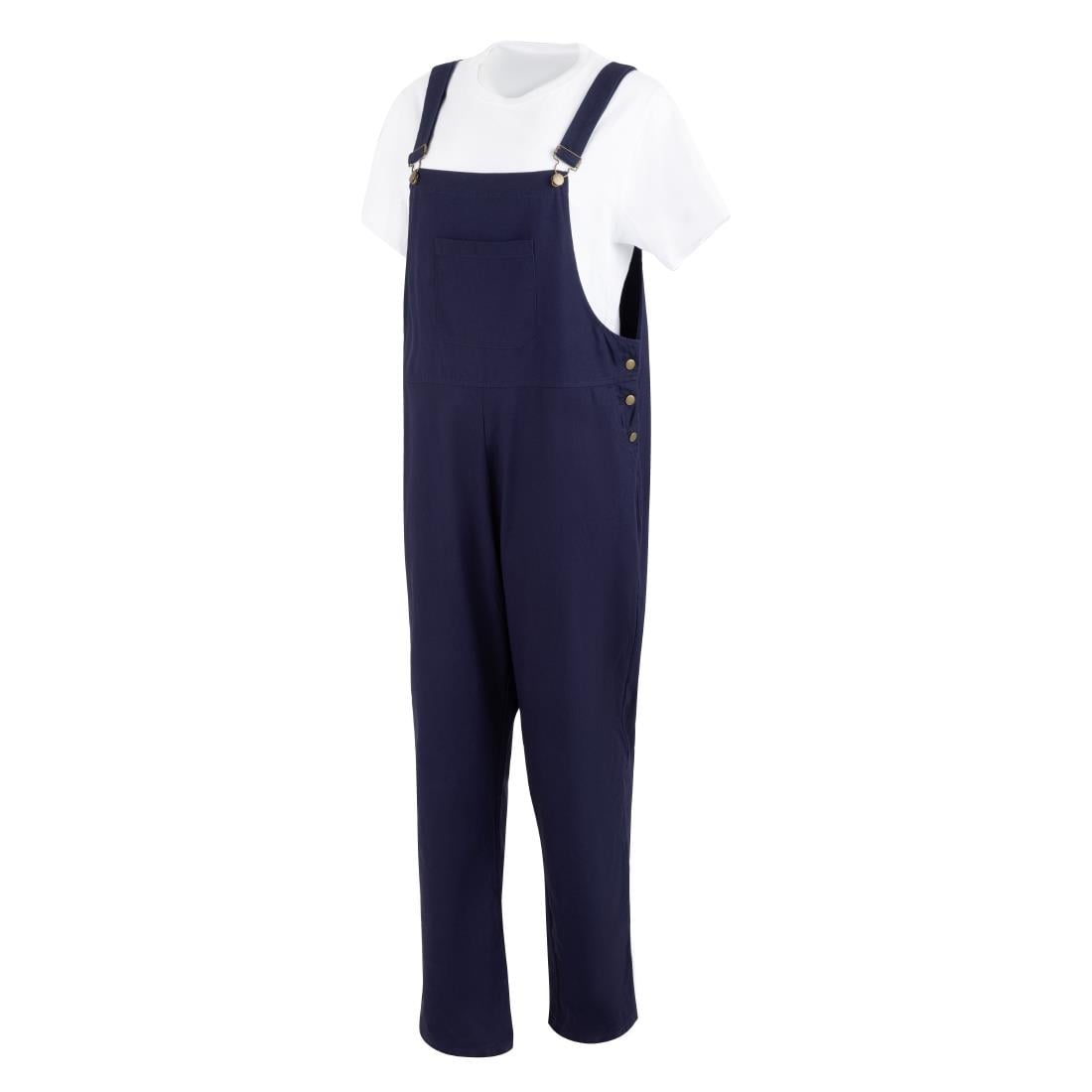 Southside Bib & Brace Katoenen Canvas Tuinbroek Marineblauw XL