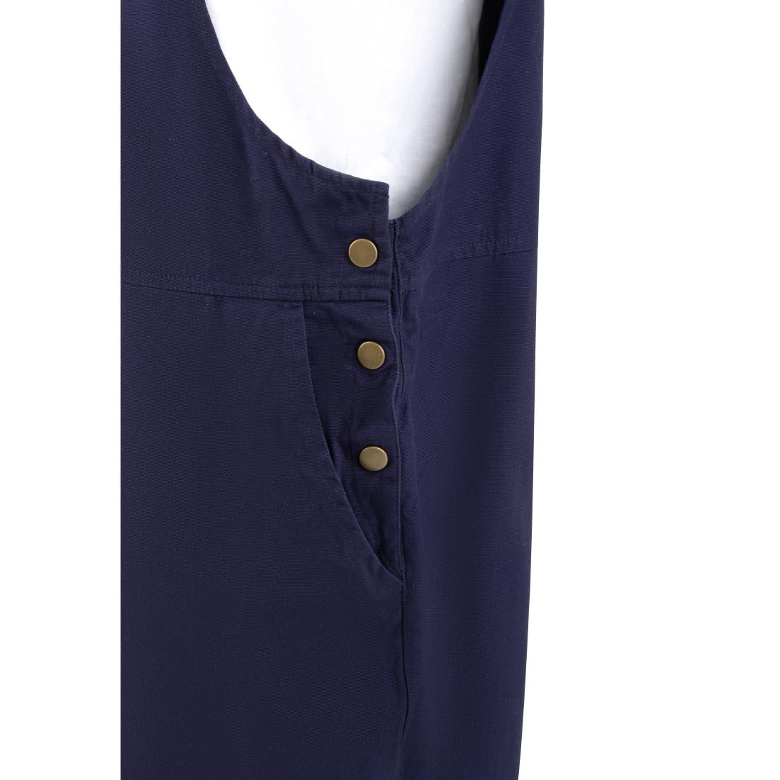 Southside Bib & Brace Katoenen Canvas Tuinbroek Marineblauw XL