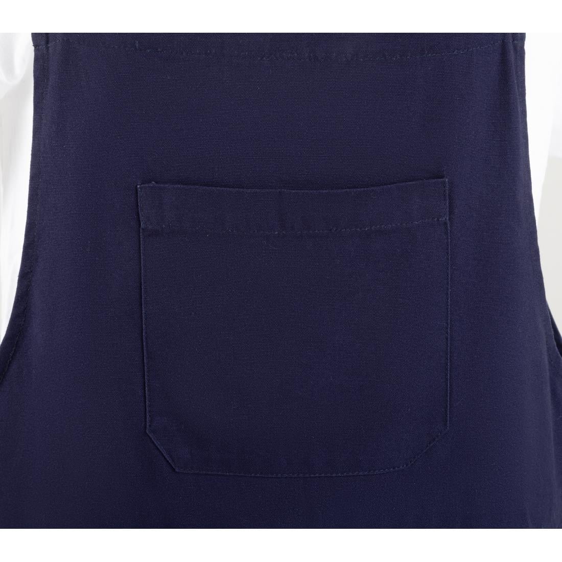 Southside Bib & Brace Katoenen Canvas Tuinbroek Marineblauw XL