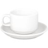 SPECIALE AANBIEDING Athena Hotelware stapelbare theekoppen en schotels (24 stuks)