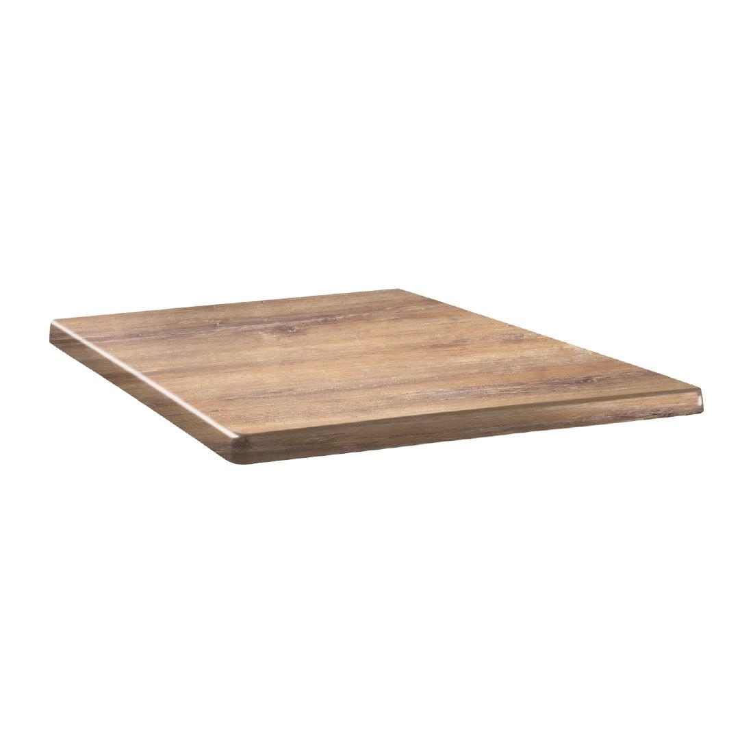 Topalit Classic Line vierkant tafelblad Atacama kersenhout 70cm