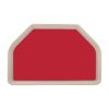 Trapezel GN dienblad rood polyester