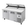 True 2 Deurs Pizza Koelwerk Banktpp-67-Hc