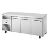True 3-Deurs 1/1 GN Toonbank Koelkast Tcr1/3-Cl-Ss-Dl-Dr-Dr