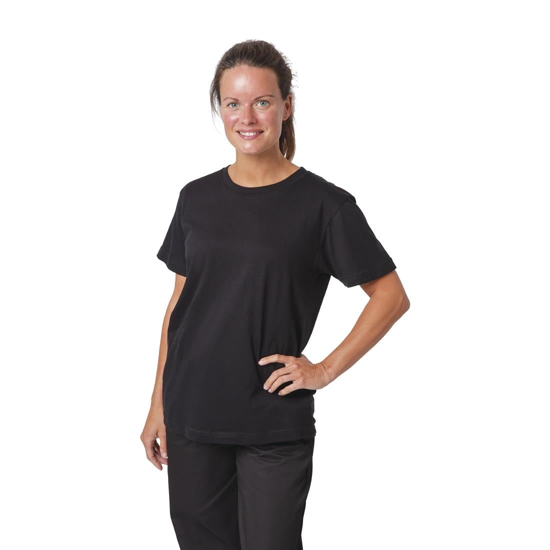 Unisex T-shirt zwart L