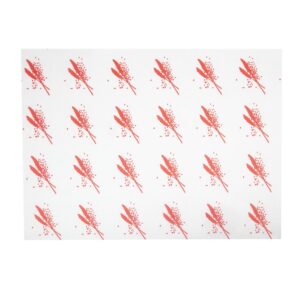 Vetvrij hamburger papier rood (1000 stuks)
