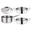 Vogue 3-delige set met steelpan en stomers