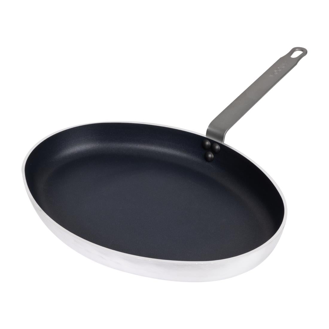 Vogue Aluminium Antiaanbak Teflon Platinum Plus Ovale Koekenpan 40cm