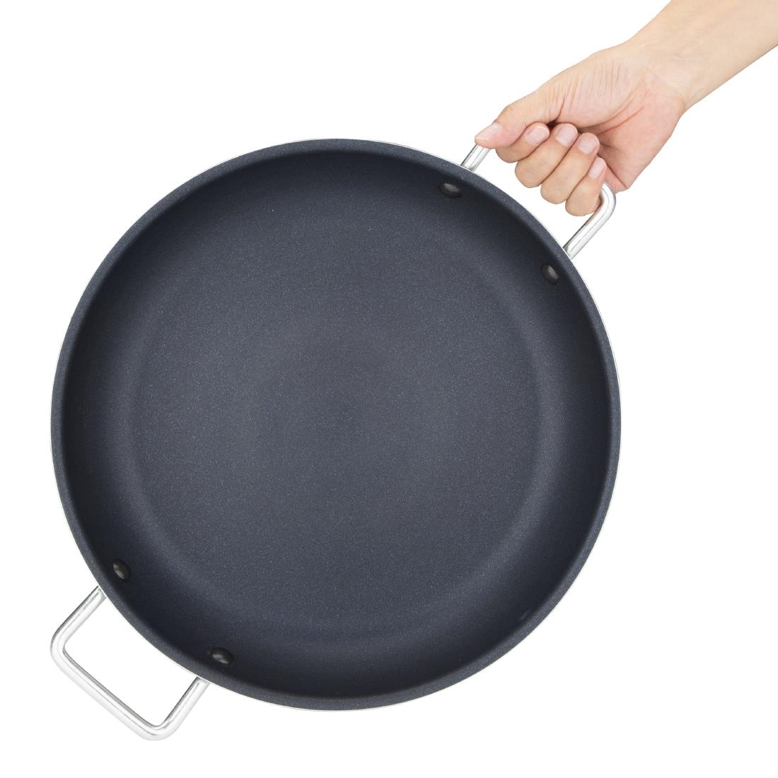 Vogue Aluminium Antiaanbak Teflon Platinum Plus Paellapan 35cm