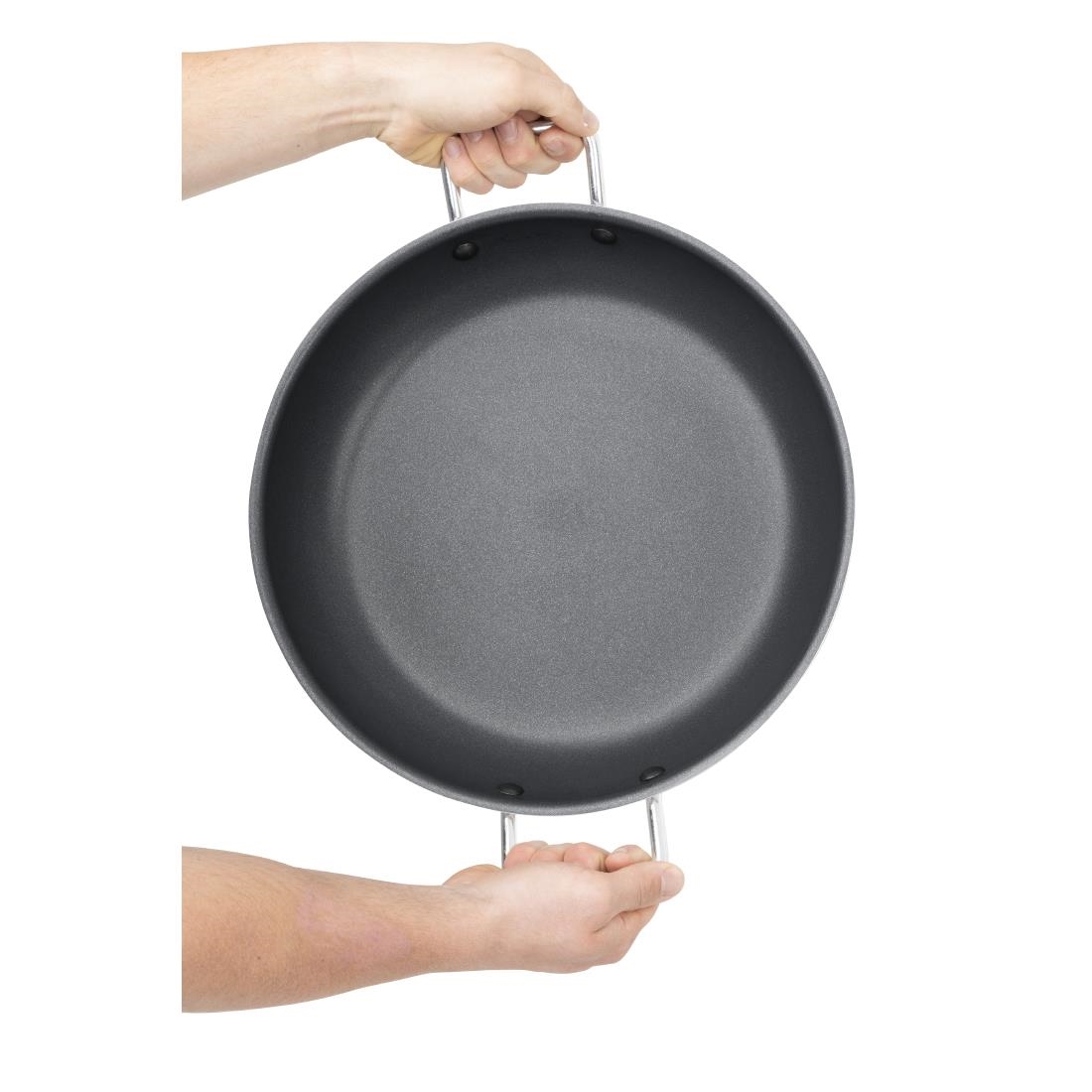 Vogue Aluminium Antiaanbak Teflon Platinum Plus Paellapan 35cm