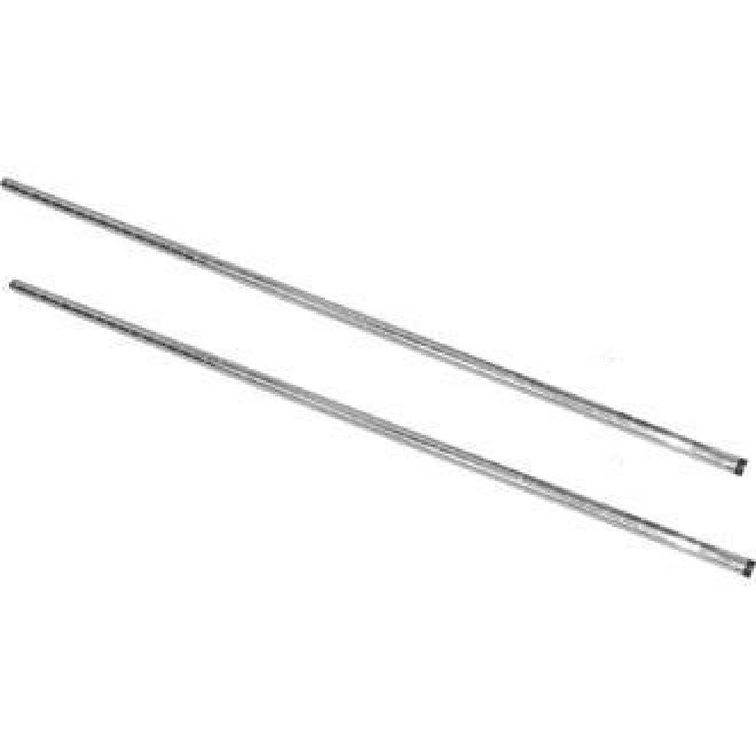 Vogue chroom staanderset voor Vogue voorraadrekken 127cm (2 stuks)