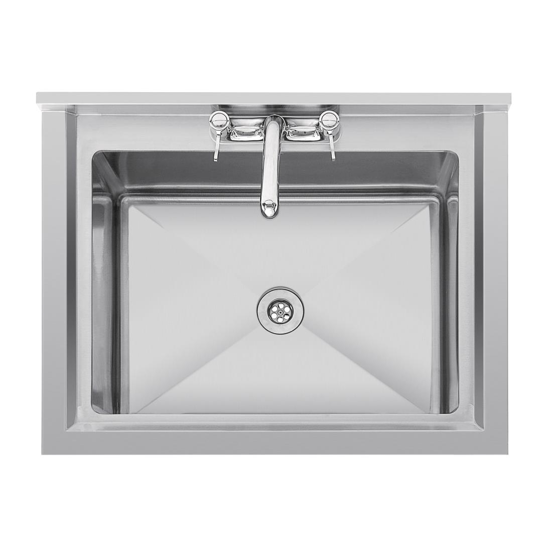 Vogue diepe RVS spoelbak 77x60cm