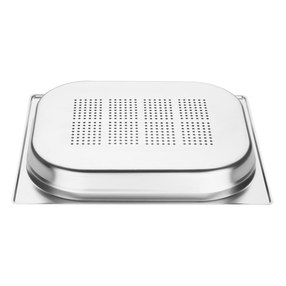 Vogue geperforeerde RVS GN 1/2 bak 40mm