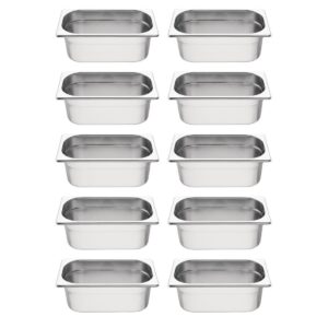 Vogue GN bakken set 10x GN 1/4 (10 stuks)