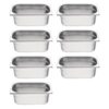 Vogue GN bakken set 7x GN 1/4 (7 stuks)