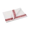 Vogue halflinnen glazendoek/poleerdoek rood 76 x 51cm