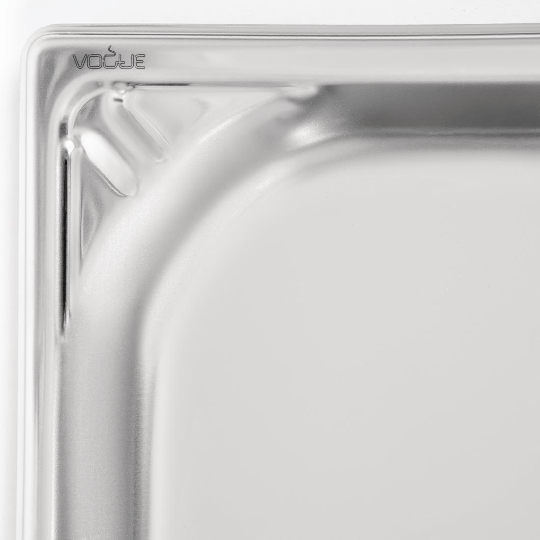 Vogue heavy-duty RVS GN 1/1 bak 20mm