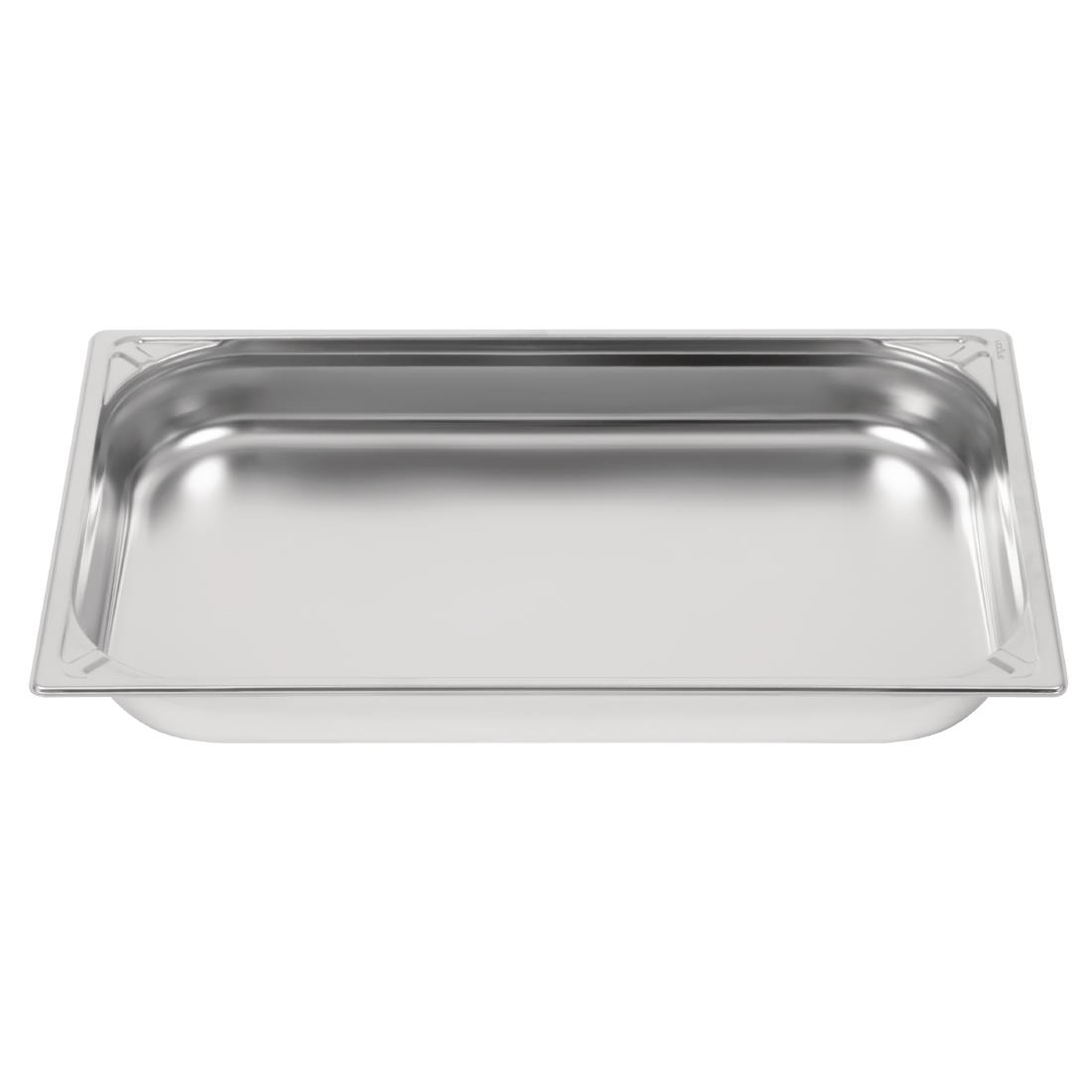 Vogue heavy-duty RVS GN 1/1 bak 65mm