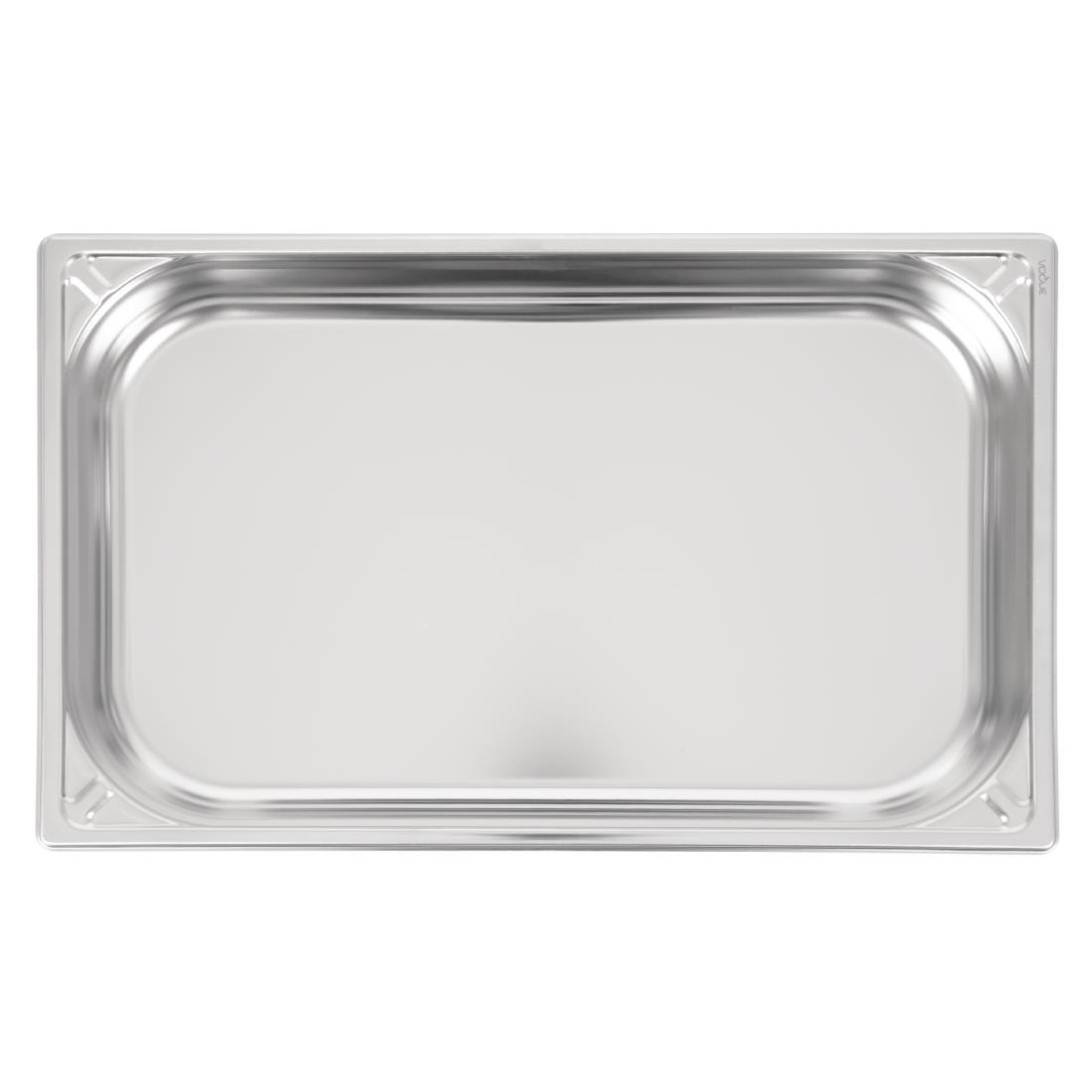 Vogue heavy-duty RVS GN 1/1 bak 65mm