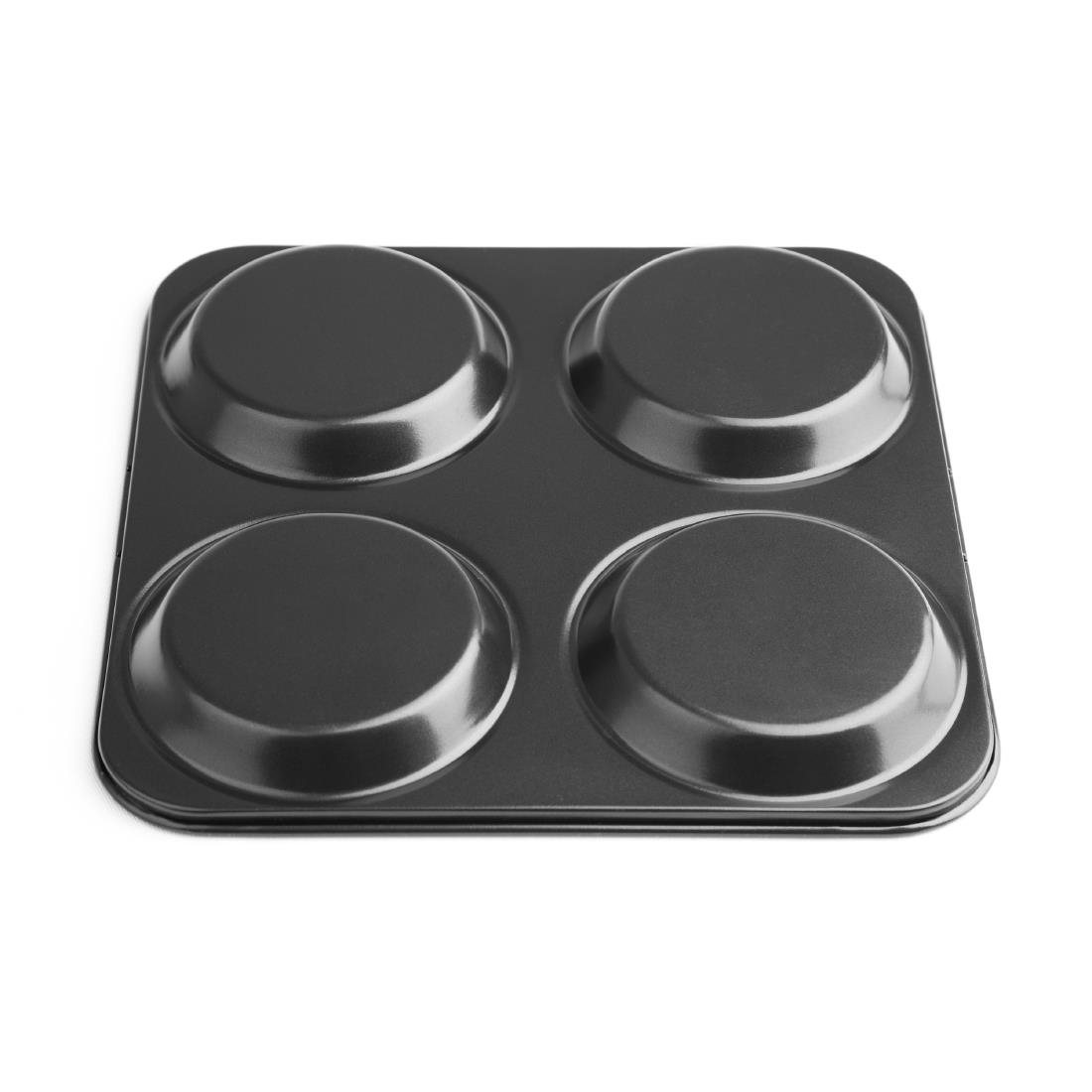 Vogue koolstofstaal anti-aanbak yorkshire pudding bakvorm 4 cups