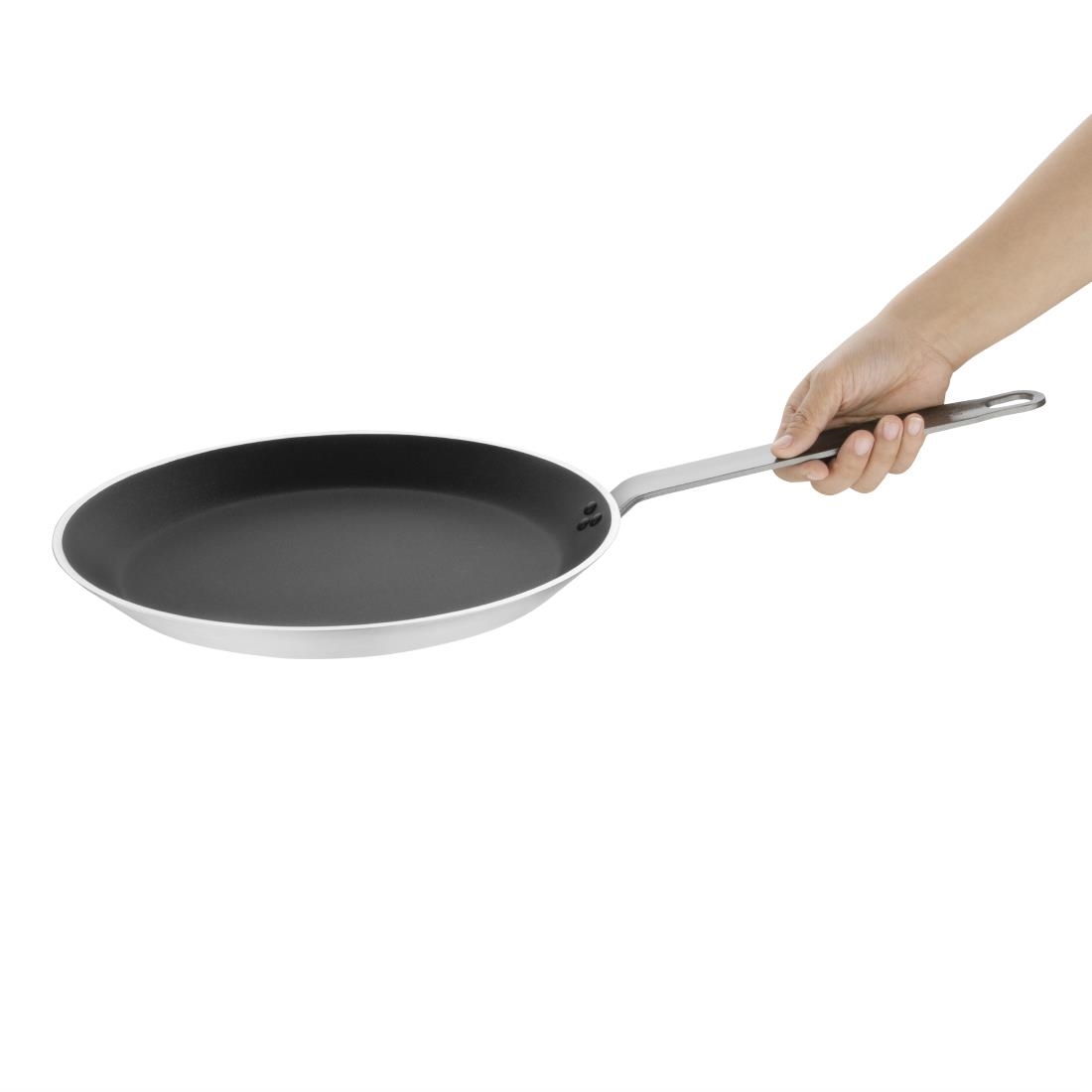 Vogue Platinum Plus geanodiseerd aluminium anti-aanbak Teflon crêpepan 30cm