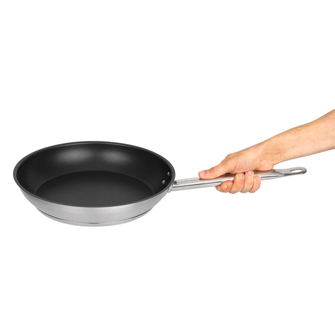 Vogue Platinum Plus Teflon anti-aanbak RVS koekenpan 28cm