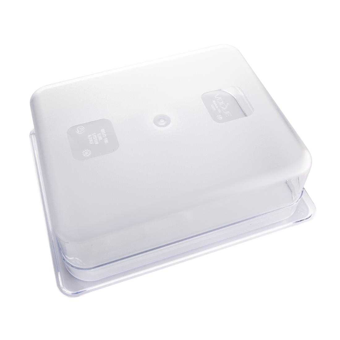 Vogue polycarbonaat 1/2 gastronorm container 100mm transparant